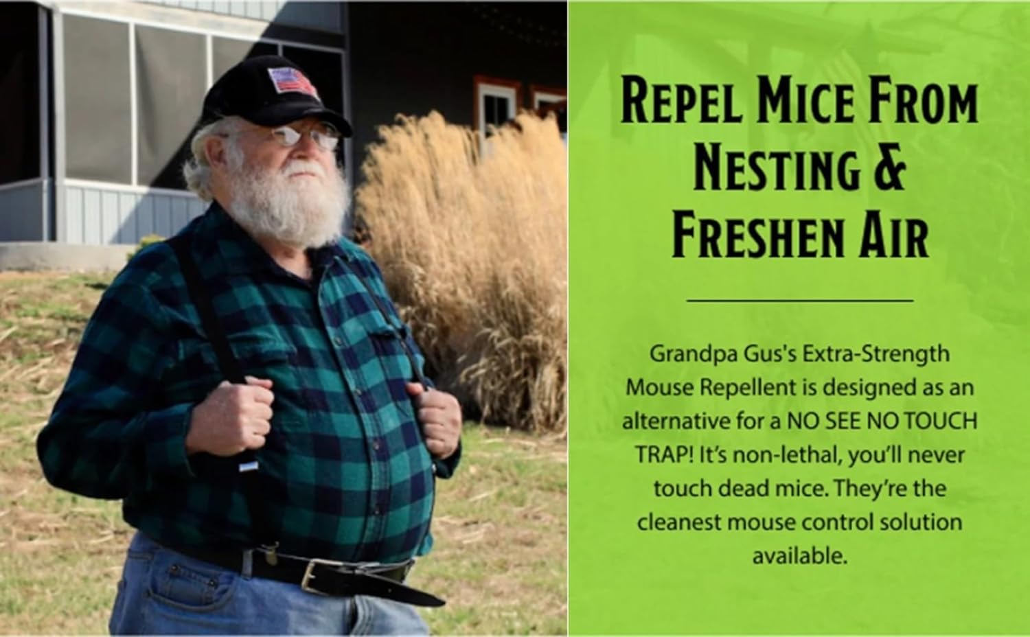 6146cyTajVL._AC_SL1500_.jpg Grandpa Gus's Natural Mouse Repellent Pouches, Cinnamon/Peppermint Oils Repel Mice from Nesting & Freshen Air in Home/Cabin/Boat/Car Storage/RV/Machinery/Shed (16 Pouches) - Image 6