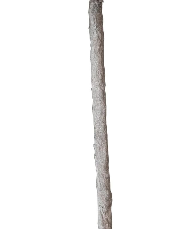 Creative Co-Op Handmade Paper Mache and Metal Mushroom Table Lamp, Grey