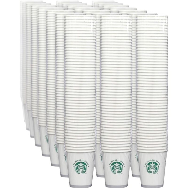 We Proudly Serve, SBK12421058, Compostable 12 oz. Cups, 1000 / Carton, White