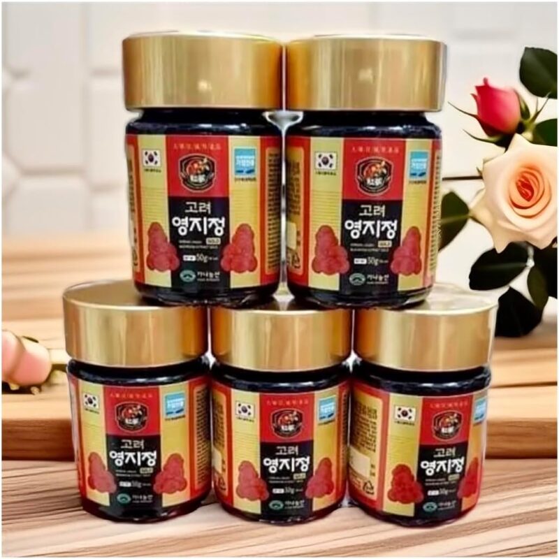 Korea Red Reishi Mushroom Extract Gold 250g (50g x 5 Ea) Strengthen The Immune System, Slow Down The Aging Process, Beautifies The Skin and Hair