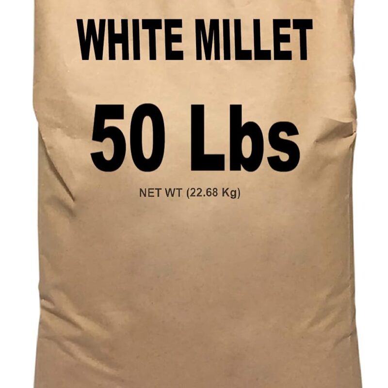 EasyGo Product White Millet Wild Bird Food – 50 lb