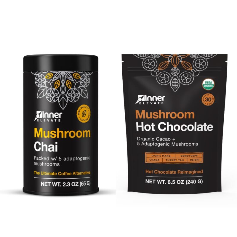 Mushroom Chai + Mushroom Hot Chocolate