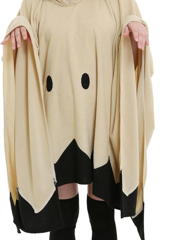 haikyuu Anime Cape kawaii Cloak With Glove Hooded Hat Cosplay Costume Cute Blanket Home Wear