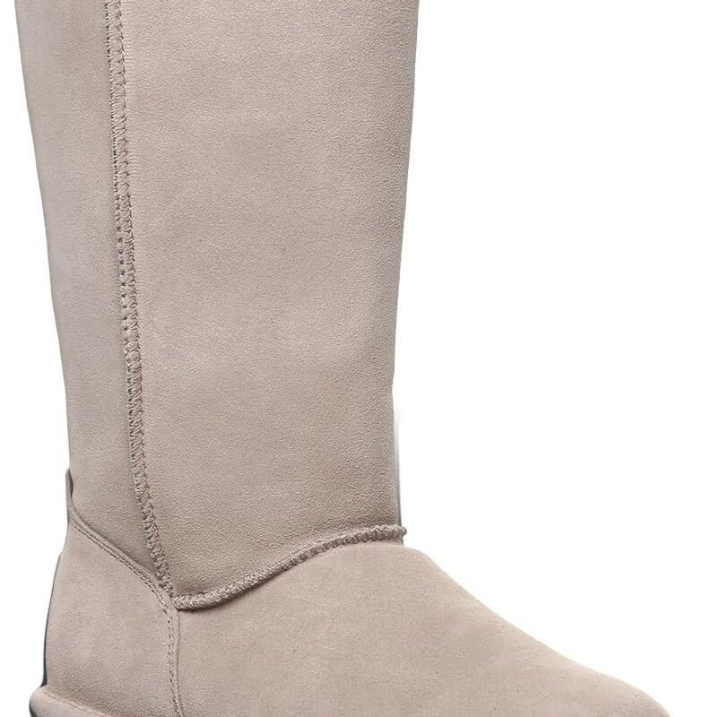 BEARPAW Women's Elle Tall Wide Multiple Colors | Women's Boot Classic Suede | Women's Slip On Boot | Comfortable Winter Boot