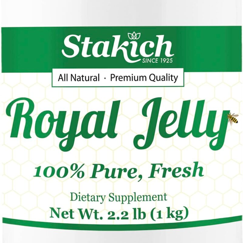 Stakich Fresh Royal Jelly - Pure, All Natural - No Additives/Flavors/Preservatives Added - 1 Kilogram (2.2 Pounds)