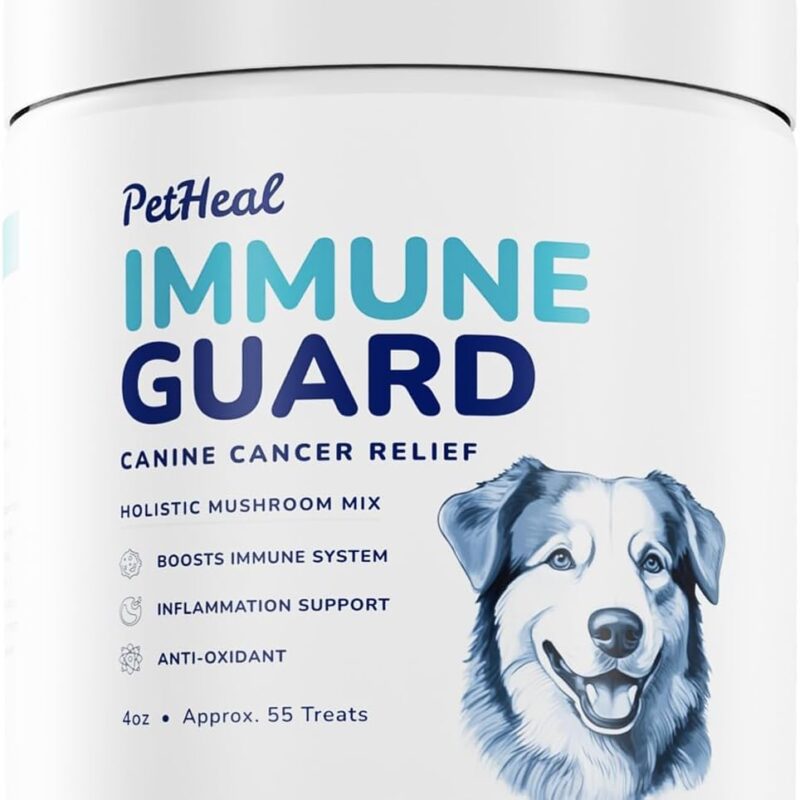 Immune Guard - Advanced Support for Dogs with Cancer- Natural Ingredients - Peanut Butter Flavor - APRX. 55 Soft Chews
