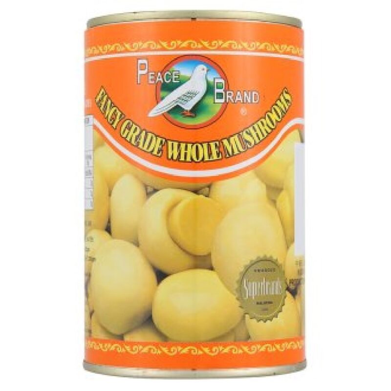 Peace Brand Fancy Grade Mushrooms 425g (Whole Mushrooms, 1 Count)