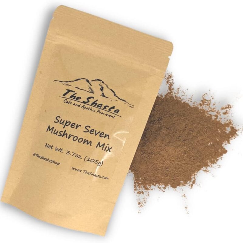 The Shasta Cafe and Apothic Provisions Super Seven Mushroom Powder Mix
