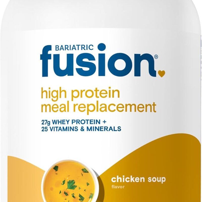 Bariatric Fusion Chicken Soup Meal Replacement 27g Protein Powder, 21 Serving Tub for Bariatric Surgery Patients Including Gastric Bypass and Sleeve Gastrectomy - No Gluten, Aspartame or Sugar