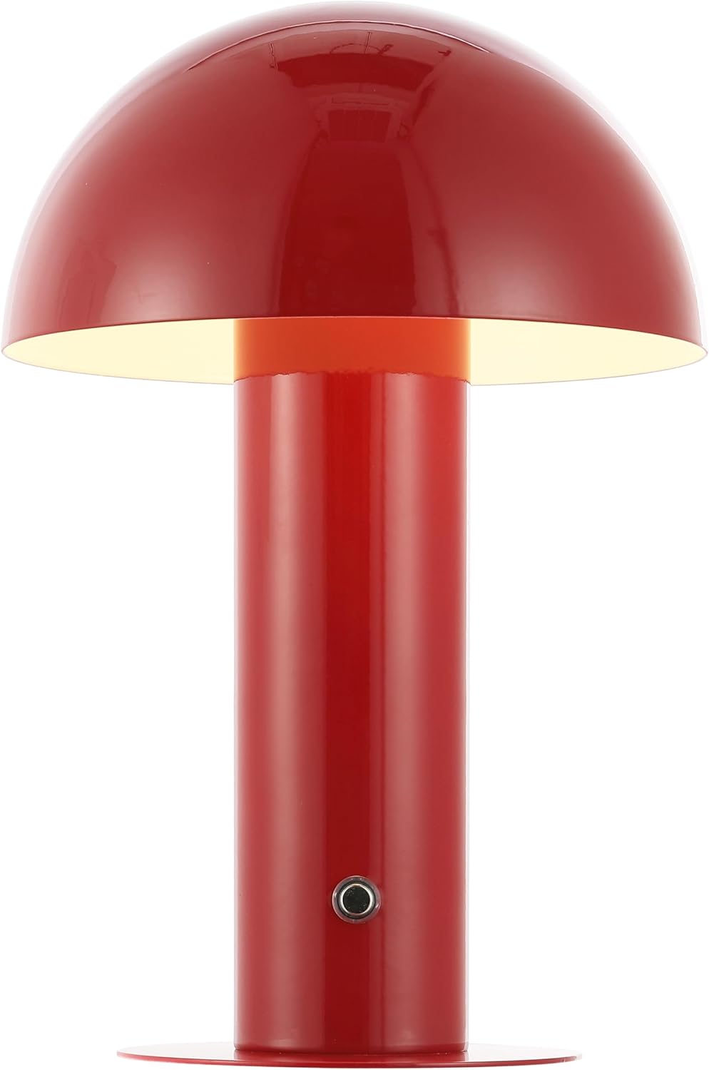 61vOFK0VxL._AC_SL1500_.jpg JONATHAN Y JYL7115G Boletus 10.75" Contemporary Bohemian Rechargeable/Cordless Iron Dimmable Integrated LED Mushroom Table Lamp, Red, for Desk, Bar Console, Vanity