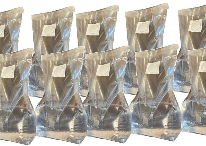 FGI 100 Ace of Spades Premium Large Mushroom Spawn Grow Bags - Thickest 8mil - Self Healing Injection Port - Double Wall - Resists Breakage - 20"x 8"x5"