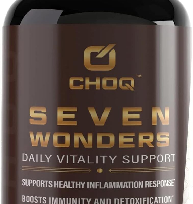Seven Wonders - Organic Mushroom Supplement - Cordyceps, Reishi, Lion's Mane, Chaga, Turkey Tail, Maitake, King Oyster - 30 Vegan Capsules