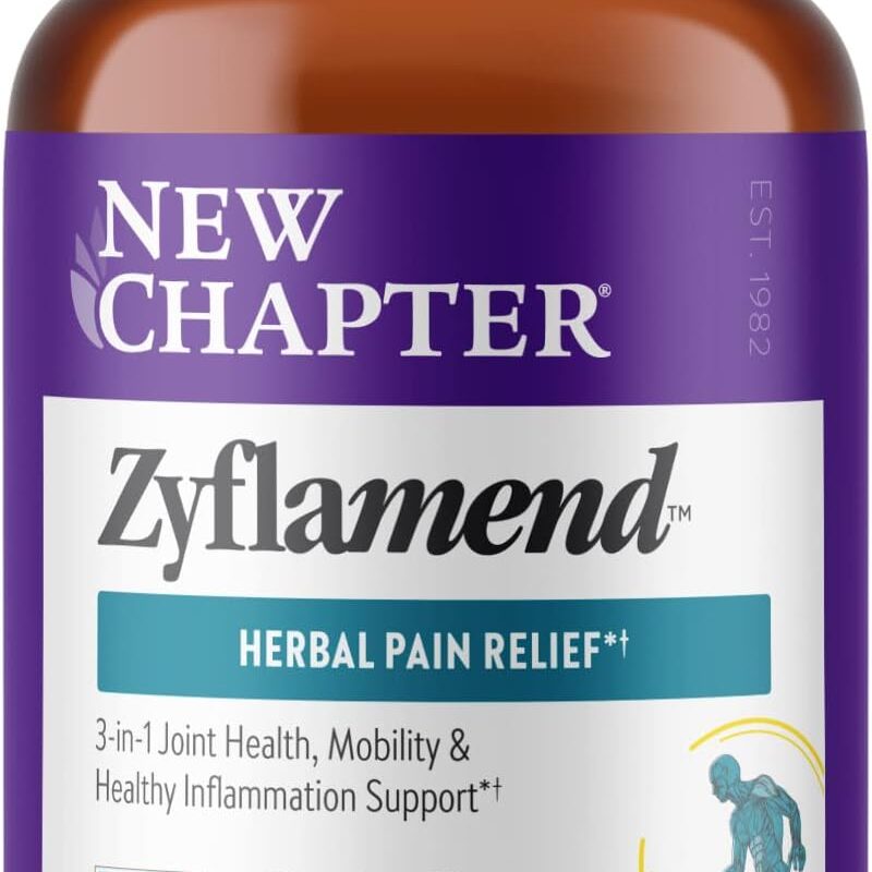 New Chapter Zyflamend™ Multi-Herbal Pain Reliever+ Joint Supplement, 10-in-1 Superfood Blend with Ginger & Turmeric for Healthy Inflammation Response & Herbal Pain Relief+, 180 Count