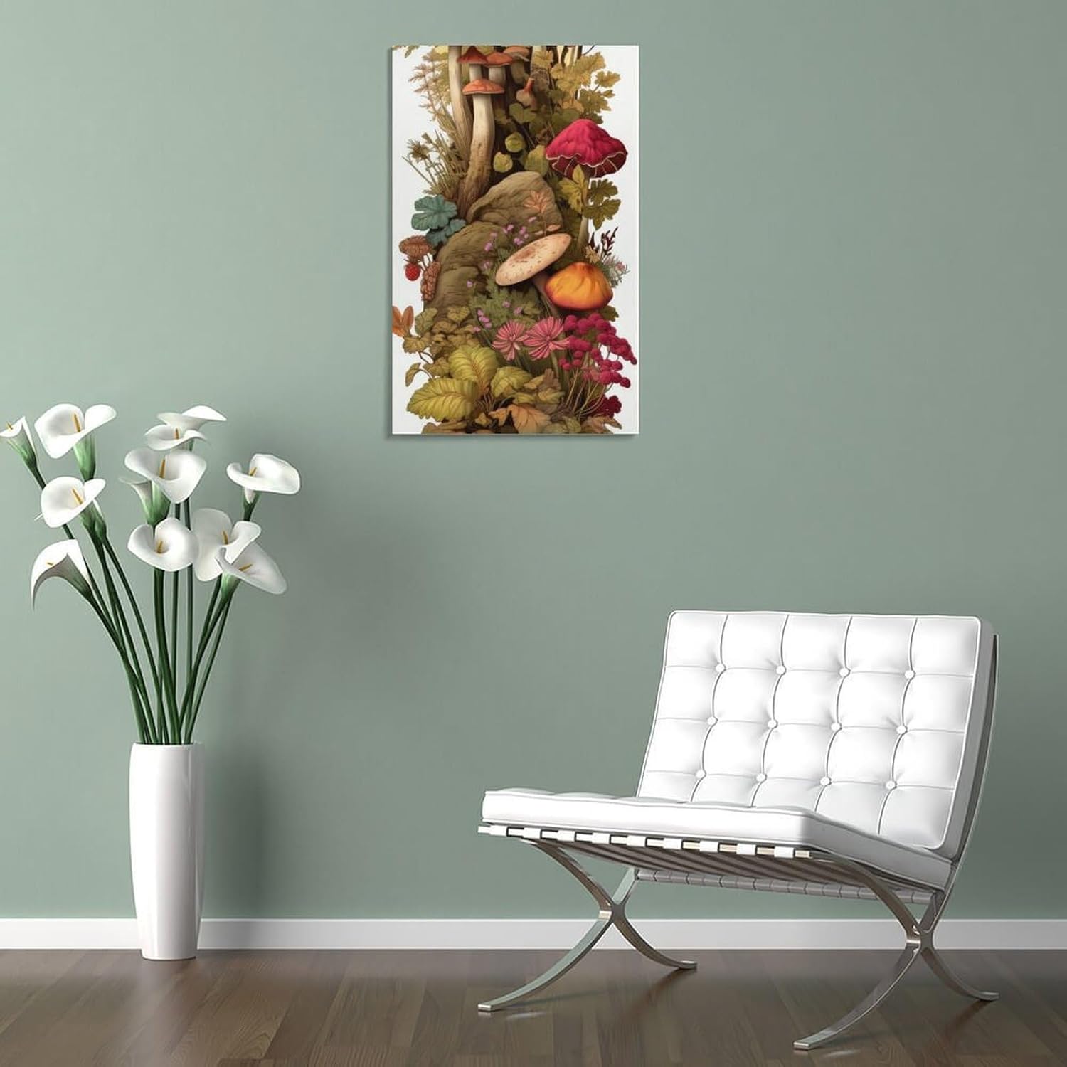 7184h7bDATL._AC_SL1500_.jpg Mushroom Bookmarks Canvas Painting Poster Wall Art Decorative Picture Prints Modern Decor Framed-unframed 16x24inch(40x60cm) - Image 5