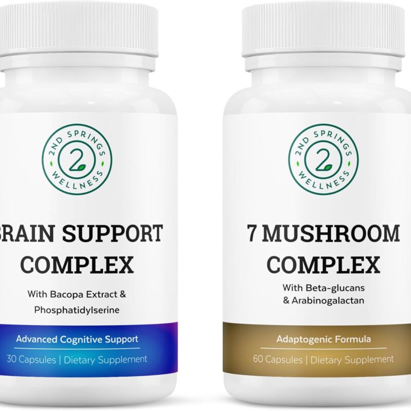 Mindful Focus Bundle - 7 Mushroom Complex & Brain Support for Cognitive Clarity and Nootropic Enhancement
