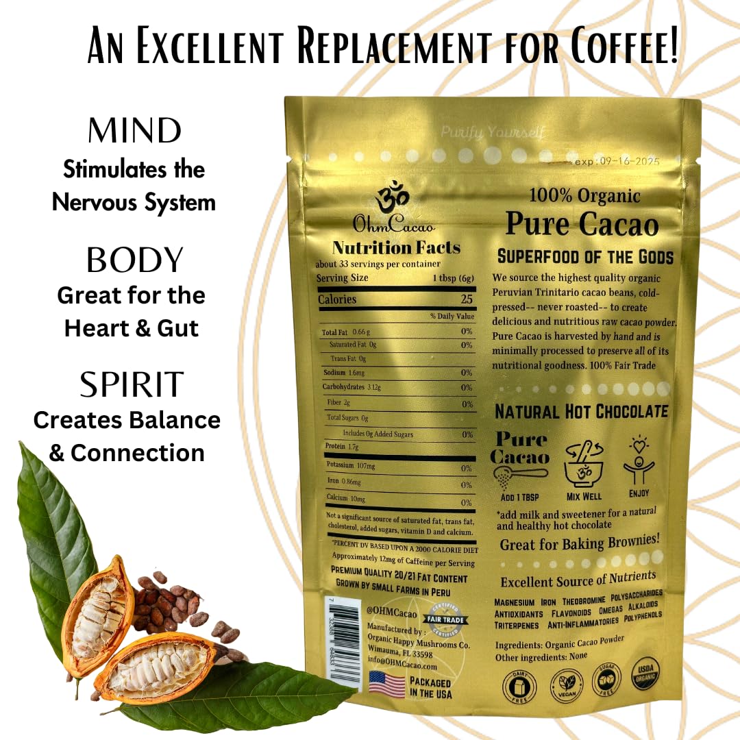 71BRHqvcLtL._SL1080_.jpg OhmYes Essentials Duo: 1111 Mushroom Coffee & Pure Cacao - 100% Organic - Image 6