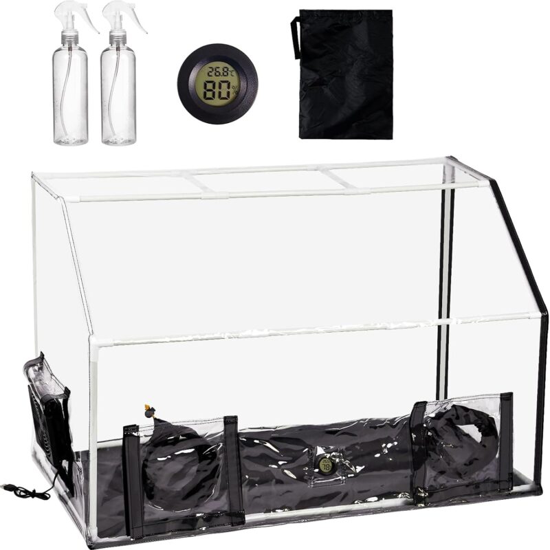 Still Air Box with Fan - Thickened Mushroom Grow Tent Kit Mushroom Growing Container for Indoor (Upgraded)