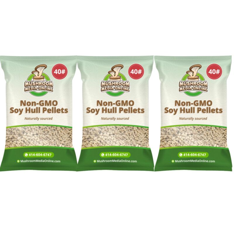 100% Soy Hull Mushroom Pellets -Non-GMO (120, Pounds)