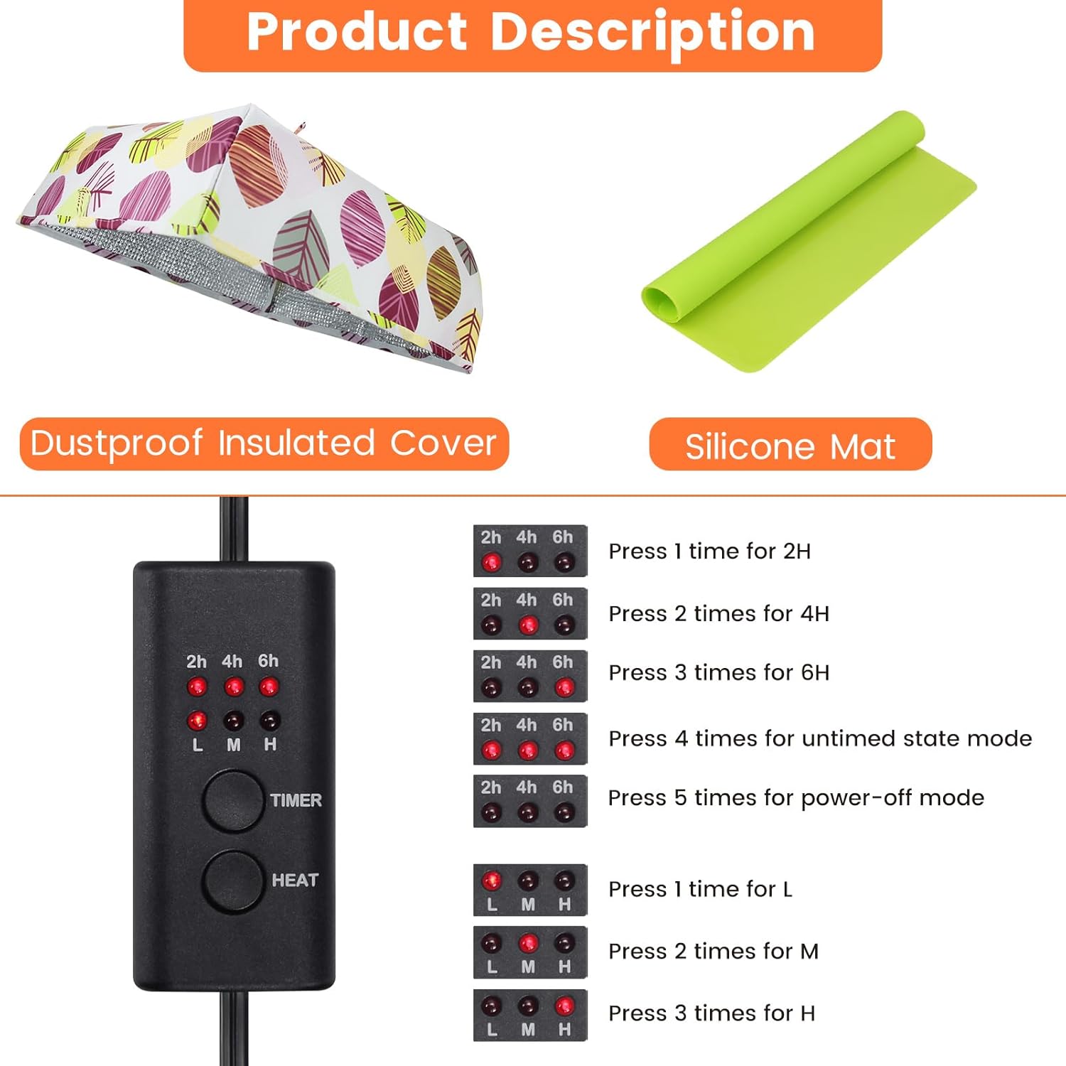 71GmoHNTpL._AC_SL1500_.jpg Epoxy Resin Heating Mat with Cover and Timer, Curing Machine, Quick Dry Tool Set Kit, Heater Coaster for Silicone Molds - Image 4