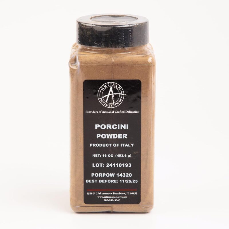 Artisan Specialty Porcini Mushroom Powder 1 LB - Premium Gourmet Flavor Enhancer for Chefs, Deep Earthy Taste, Easily Incorporated, Bulk Pack for Culinary Professionals
