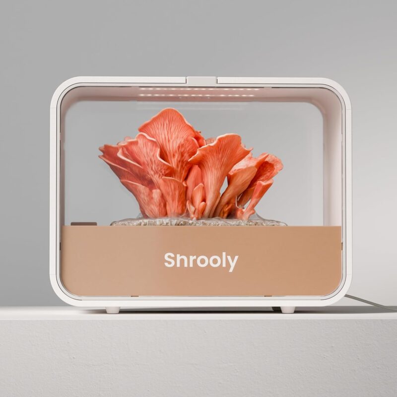Shrooly® Smart Mushroom Growing Device – Indoor Auto Humidity & Light Control, Grow Gourmet & Functional Mushrooms at Home, Easy Plug & Grow System