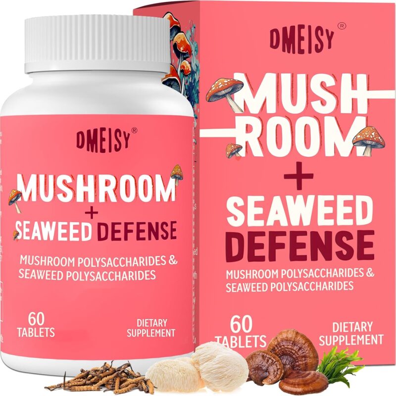 Sublingual Mushroom Complex, 18-in-1 Mushroom Supplement, Lions Mane, Reishi, Turkey Tail & More - Brain Supplements for Memory and Focus, Memory Supplements, Energy, Mood, Immunity, 60 Tablets