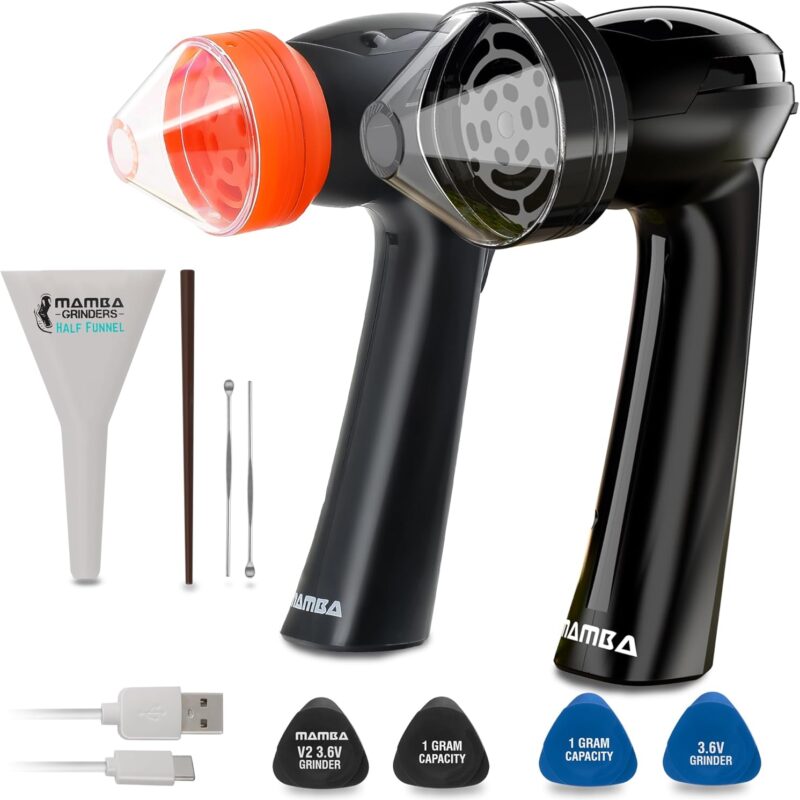 Mamba Origina grinder (Black) bundle with Mamba Lite girnder (Orange)