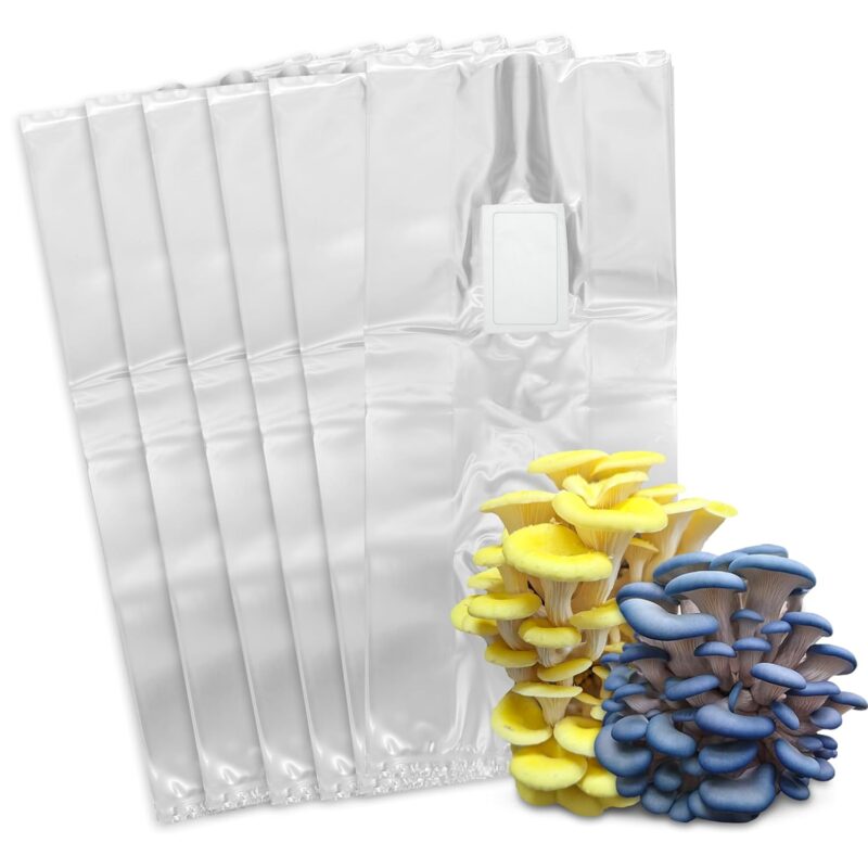 Premium Polypropylene Mushroom Grow Bags - High-Yield Cultivation Solution (100)