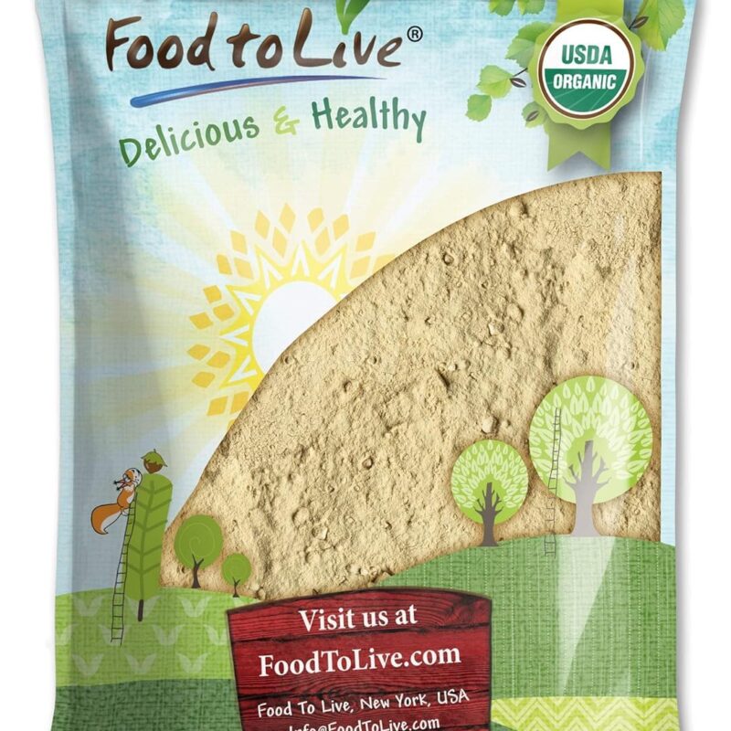 71V2fwe7jML._SL1500_.jpg Food to Live - Organic Shiitake Mushroom Powder, 8 Pounds — Non-GMO, Kosher, Vegan Superfood, Vegan, Dried Shitake is Rich in Dietary Fiber and Copper
