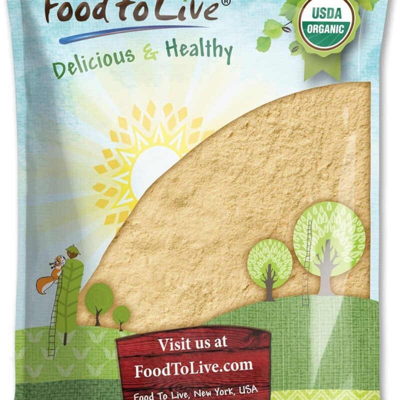 Food to Live - Organic Lion's Mane Mushroom Powder, 8 Pounds - Elevate Your Brain Wellness with Premium, Non-GMO, Natural and Vegan Superfood to Better Focus