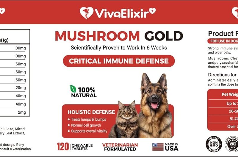 Turkey Tail Mushroom for Dogs - Turkey Tail Mushroom Powder for Dogs to Guard Against Lumps & Bumps - Dog Turkey Tail Supplement - Lipomas Treatment for Dogs with Probiotics