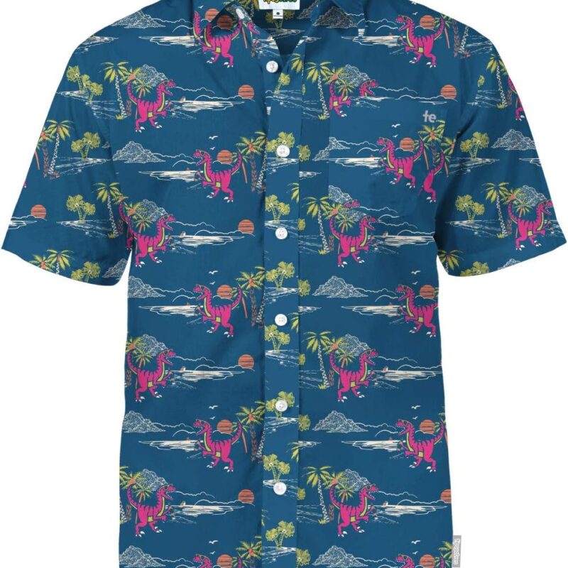 Tipsy Elves Hawaiian Shirts for Men - Men’s Casual Beach Summer Shirts - Stretch Fabric with Modern Fit