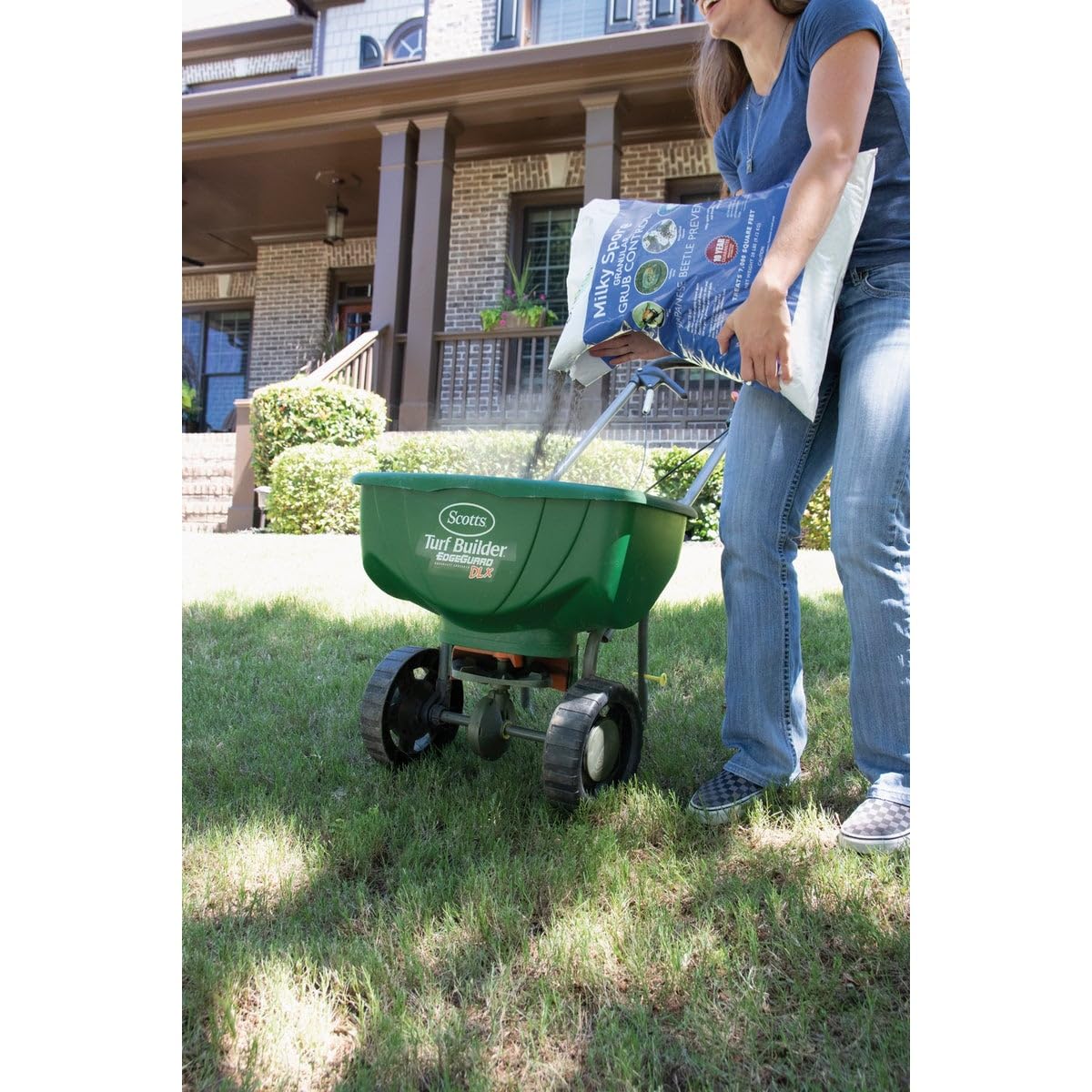 71cW6yDEtL._SL1200_.jpg St. Gabriel Organics - 15 Pound Milky Spore Granular Natural Japanese Beetle Grub Control and Repellent for Lawn and Garden Care - Image 3