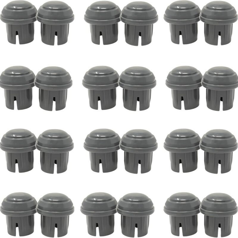 Deal: 12 Pairs Top Glides Durable Mushroom Walker Glide Caps - 12 Pairs (Gray)