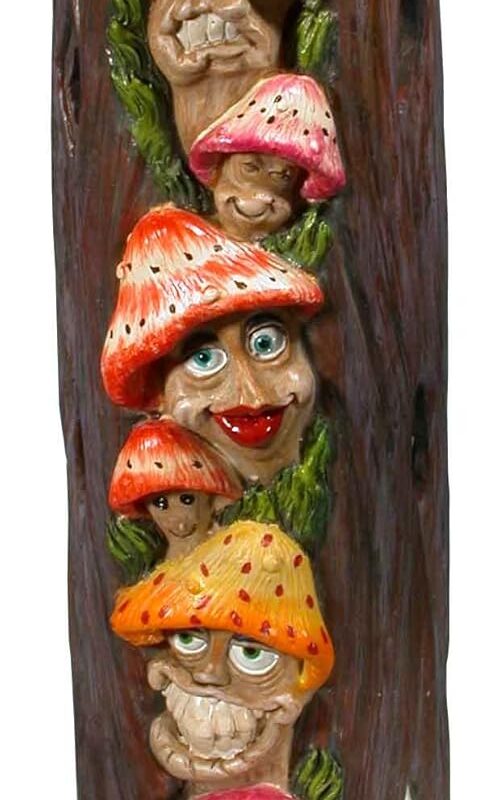 Magic Mushroom Family Fantasy Forest in Alice Wonderland Smoking Tower Incense Burner Ashcatcher by Nose Desserts Brand