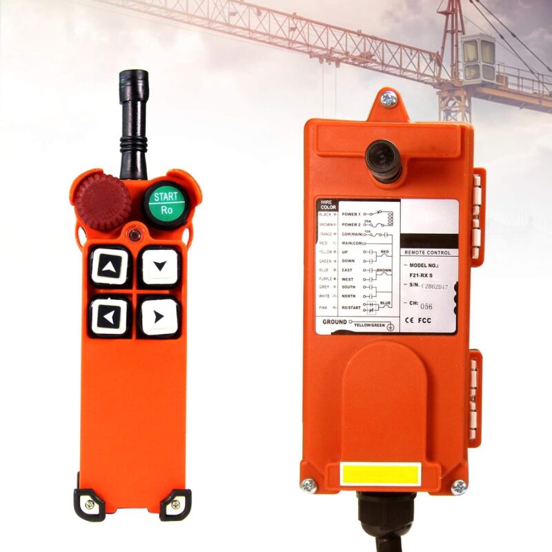 MXBAOHENG Hoist Crane 24V Industrial Remote Controller Push Button Switch F21-4S