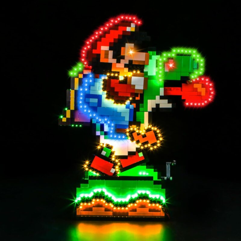 Upgraded Led Light Kit Compatible with Lego Super Mario World - Mario & Yoshi Building Set, Lights Decoration Compatible with Lego 71438 (Model Not Included)