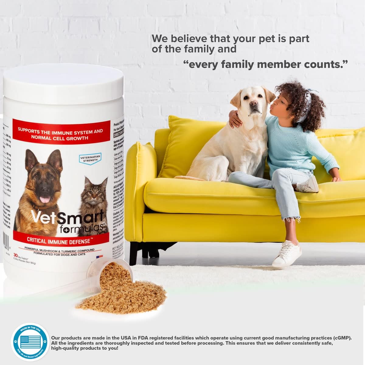 71rR9C4feIL._AC_SL1200_.jpg Turkey Tail Mushroom for Dogs Immune Support Bundled with Probiotic Nutrient Enhancer - Image 4