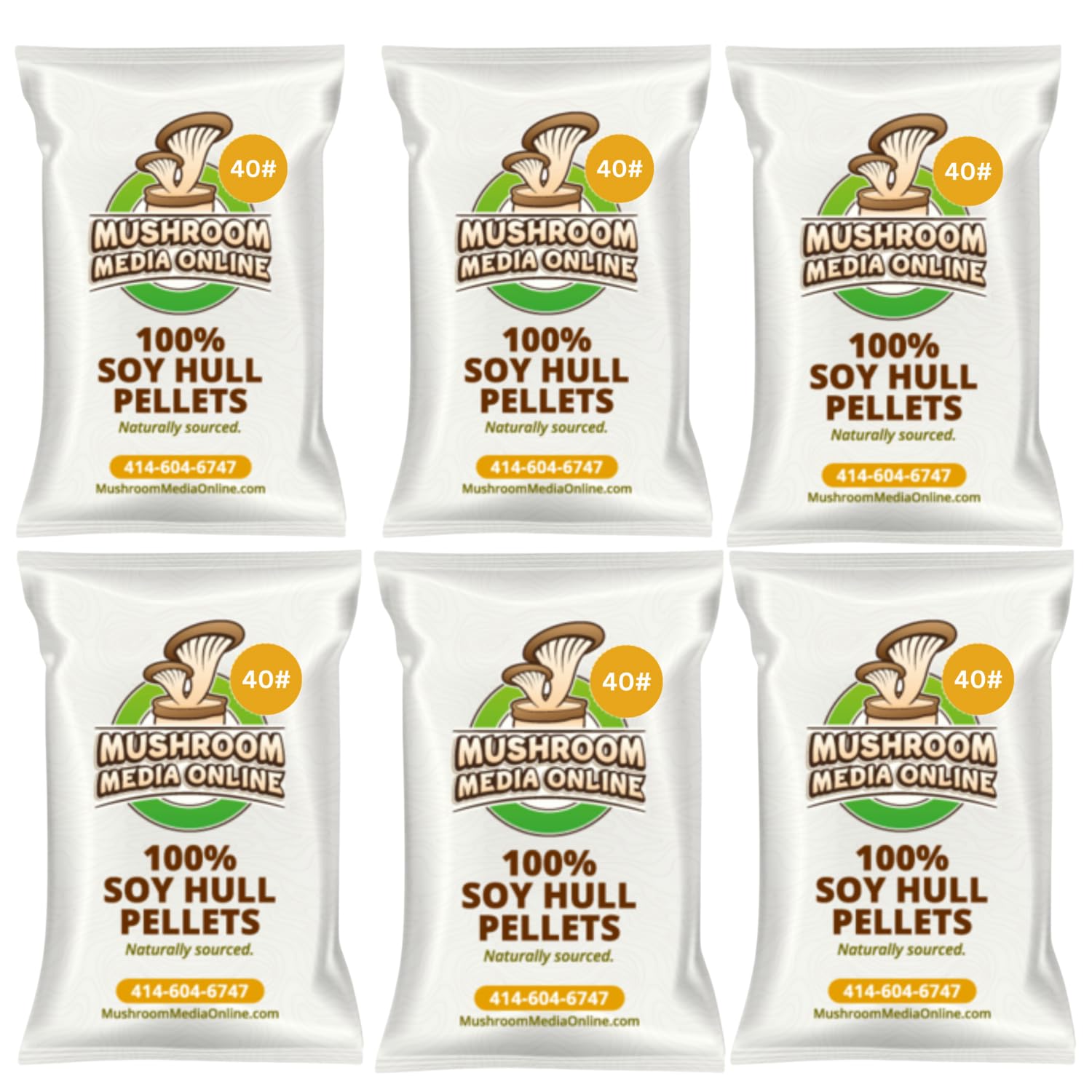71srlAI4XfL._SL1500_.jpg MushroomMediaOnline - 100% Soy Hull Mushroom Pellets (Supplement) - 240 Pound Bag