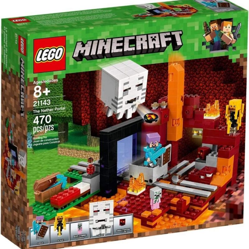 LEGO Minecraft The Nether Portal 21143 Building Kit (470 Pieces)
