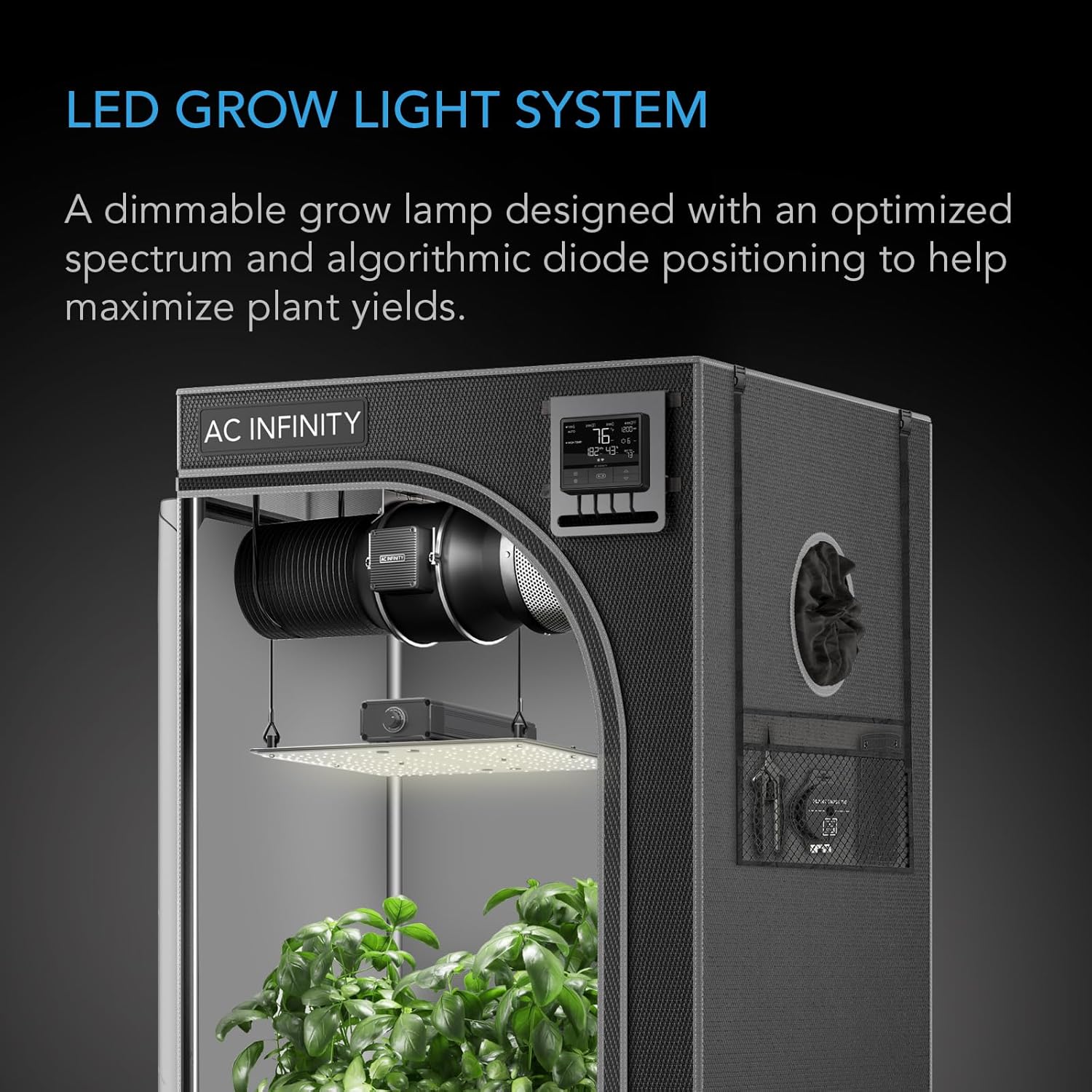 71tb3GPLeWL._AC_SL1500_.jpg AC Infinity IONBOARD S22, LED Grow Light Board with Samsung LM301H Diodes, Deeper Penetration Full Spectrum Lighting, for Veg Bloom Indoor Plants in Grow Tents Greenhouses (2x2) - Image 2
