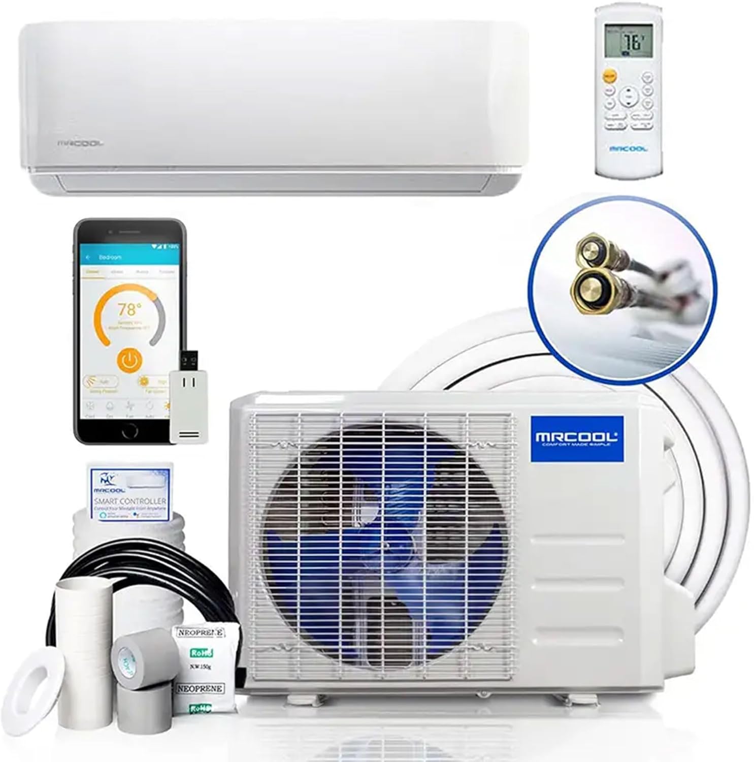 71xY2vwd4sL._AC_SL1500_.jpg Mrcool DIY 12K BTU 4th Gen Energy Star Ductless Mini-Split Air Conditioner