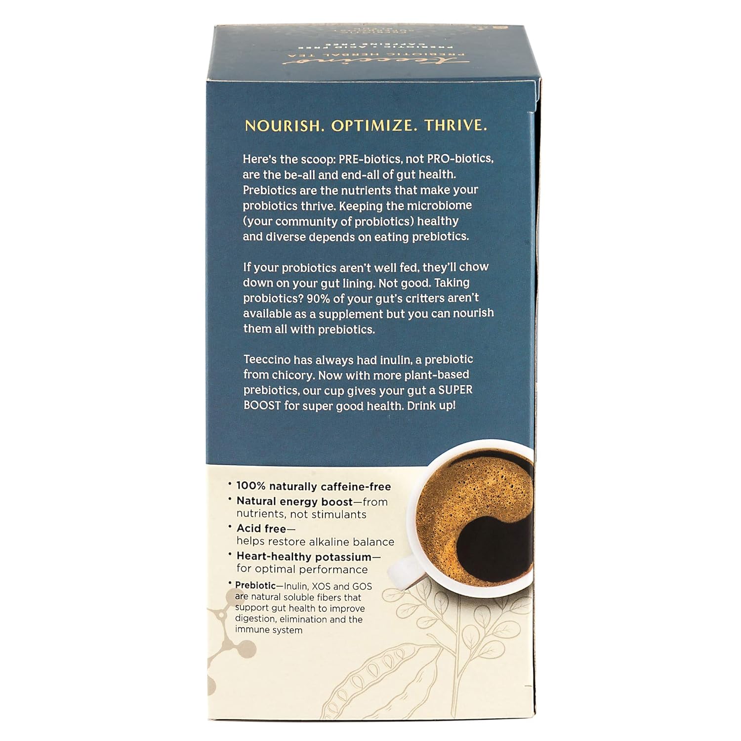810302Q0kZL._SL1500_.jpg Teeccino Chocolate Lover’s Tea Variety Pack - Dark Chocolate, Mexican Chocolate, Chocolate Peppermint - Roasted Herbal Tea That’s Caffeine Free & Prebiotic for Natural Energy, 25 Tea Bags (Pack of 3) - Image 3