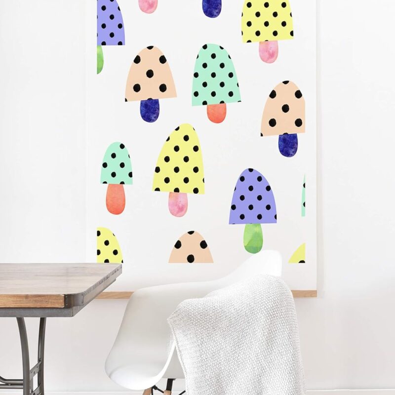 Deny Designs Hello Sayang Magic Mushrooms Art Print & Hanger, 11" x 14", Multi