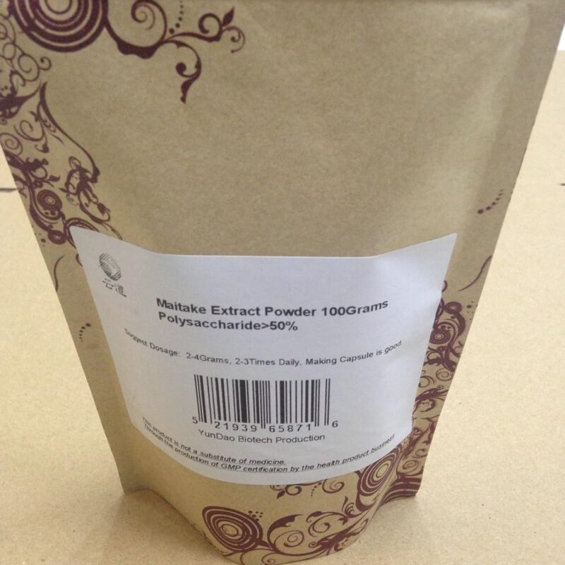 MAITAKE Mushroom Grifolan Grifola frondosa/Hen of The Woods Extract Powder 100Grams, ≥ 50% Active polysaccharides