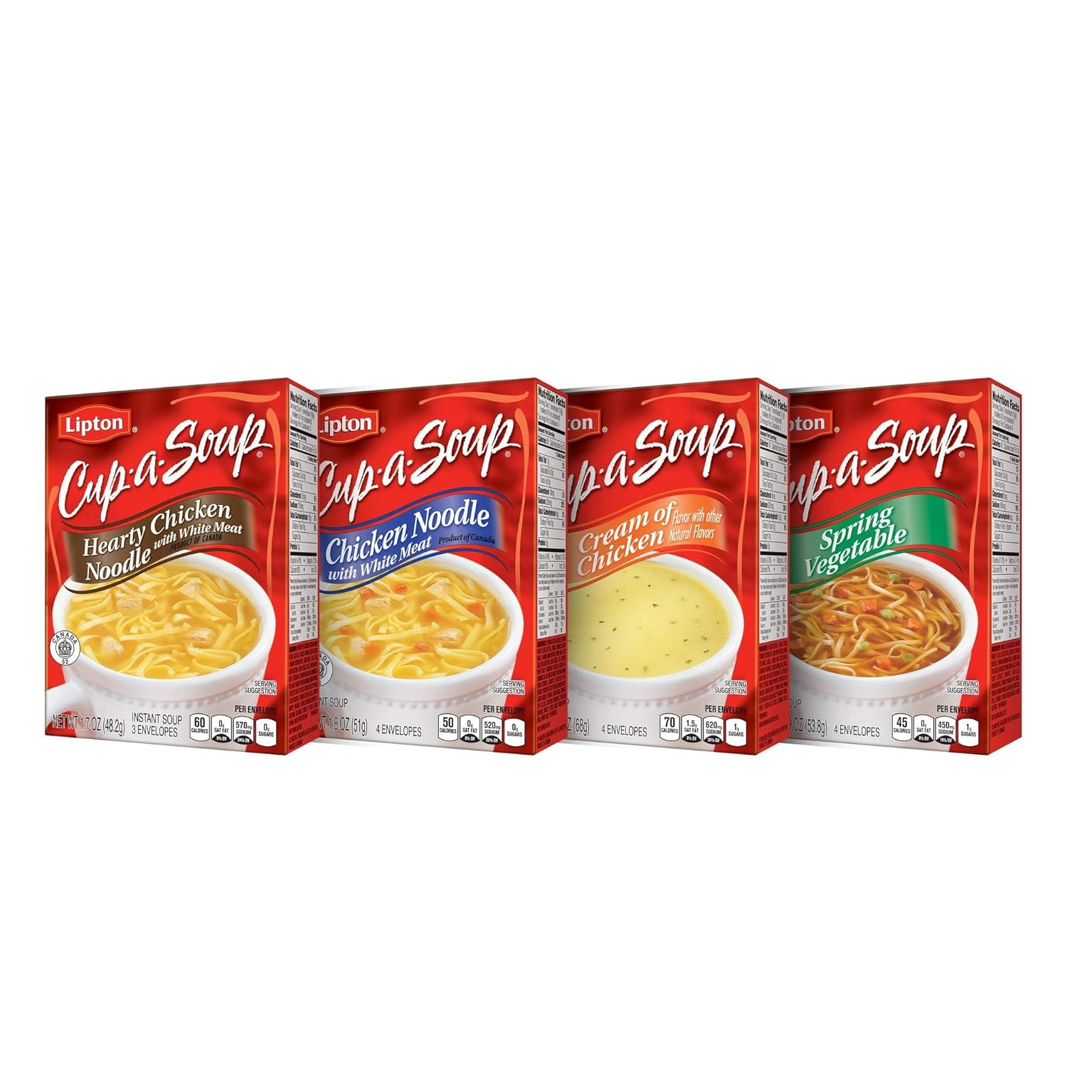 81MTVKmaKYL._SL1500_.jpg SOUP SECRETS Lipton Cup-a-Soup Instant Soup For a Warm Cup of Soup Cream of Chicken Only 70 Calories Per Serving, 4 Count (12 Pack) - Image 8