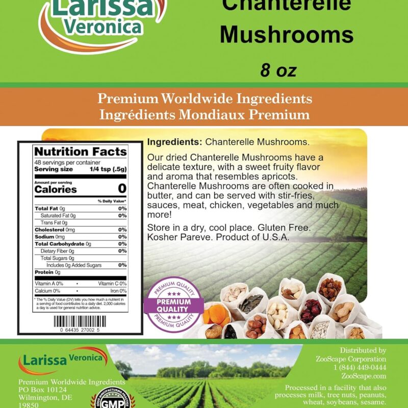 Chanterelle Mushrooms (8 oz, ZIN: 527002)