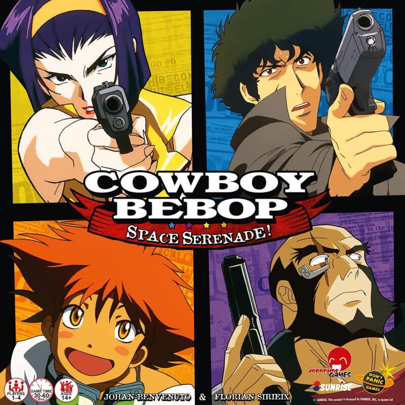 Japanime Games Cowboy Bebop: Space Serenade | from The Creator of Harmonies | Cooperate to Take Down Vicious | 1-4 Players | Ages 14+ | 30-90 Min Play Time