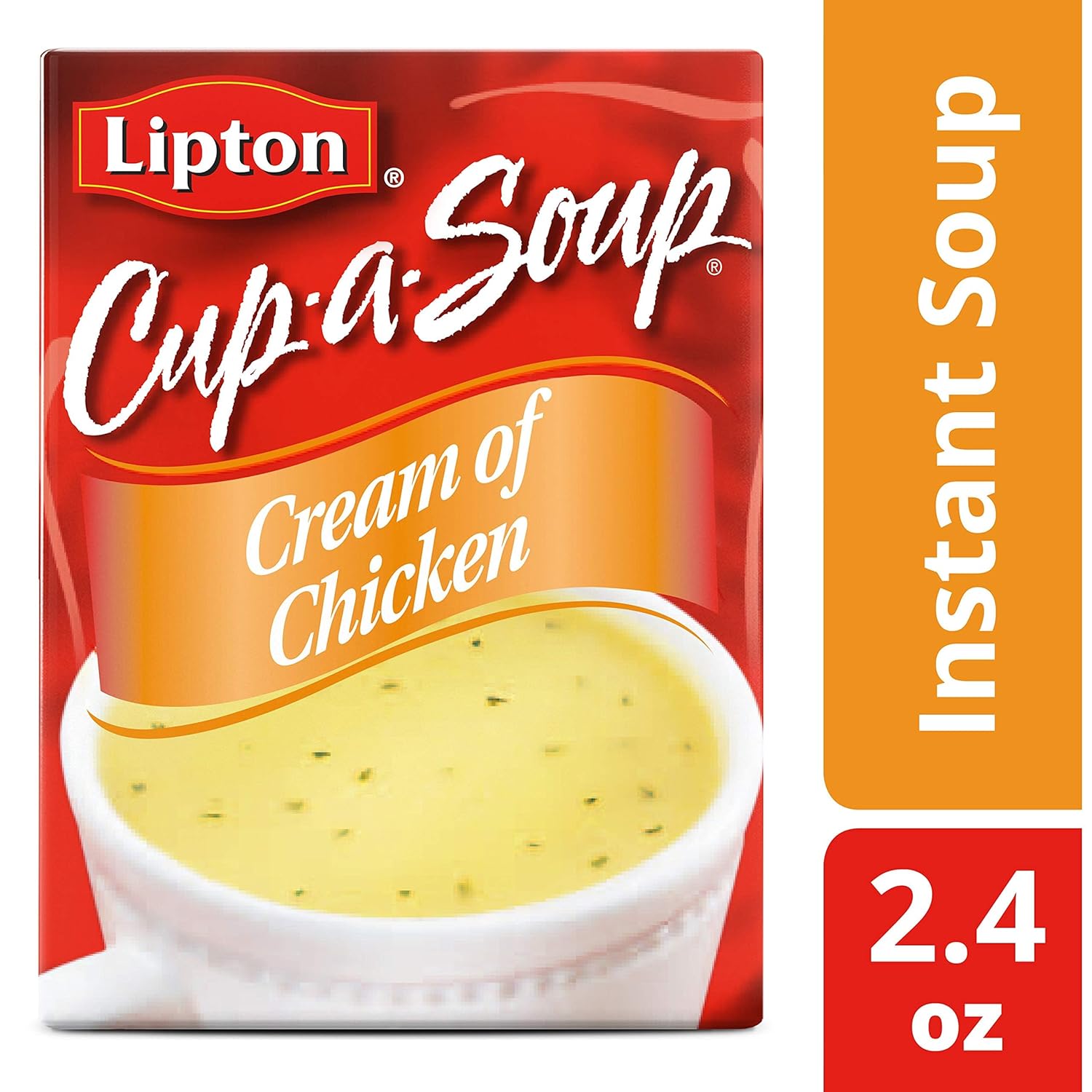 81d1pN06W2L._SL1500_.jpg SOUP SECRETS Lipton Cup-a-Soup Instant Soup For a Warm Cup of Soup Cream of Chicken Only 70 Calories Per Serving, 4 Count (12 Pack) - Image 2