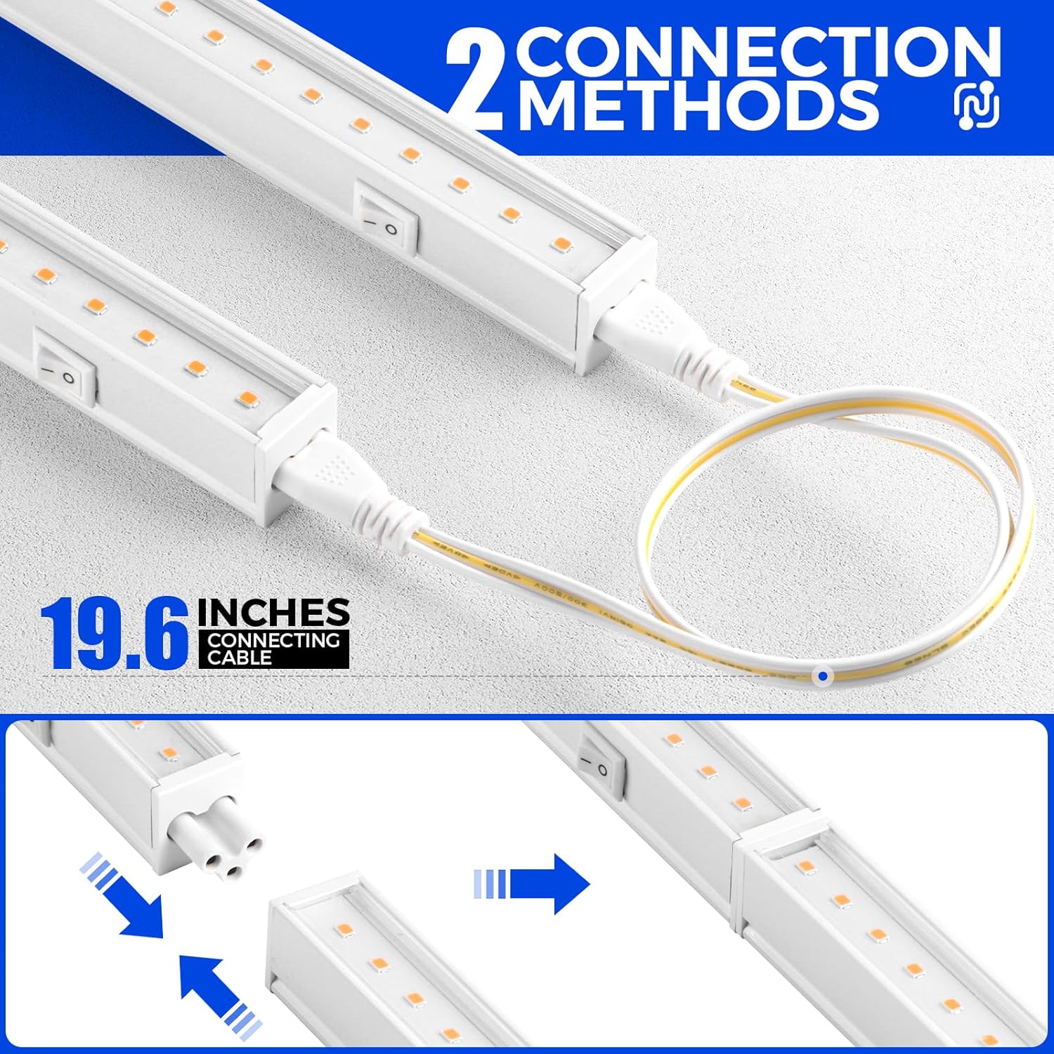 81ikhtRmPOL._AC_SL1500_.jpg Barrina Grow Lights for Indoor Plants, Full Spectrum Sunlight, 1ft Plant Light for Indoor Growing, LED Grow Light Bulbs, T5 Grow Light Strip, Plug and Play, Pinkish White, 8-Pack - Image 7